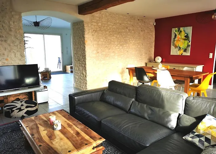 Whaou 5*, Piscine Chauffée, Jacuzzi Villa Sémussac